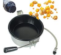 Hot Air Popcorn Machine Accessories, 8 ounce Pot, 8ozElectric Hand-cranked Popcorn Maker Parts, Anti-scorch Pan Universal Nonstick Pan Easy to Clean, for Family Snacks Fun(2 holes-15mm)