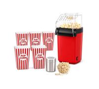 Hot Air Popcorn Maker, 1200W Oil-Free Popcorn Machine with Measuring Lid, 3.5QT Electric Popcorn Popper for Movie EU