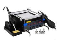 Hot Air Rework Soldering Station with LED Digital Display, Adjustable Temperature for Mobile Phone Circuit Board Repair, 220V