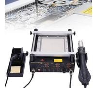 Hot Air Rework Station,3 in 1 Hot Air Gun BGA Rework Workstation, 450w Soldering Iron IR Preheat Machine, Infrared Welding Soldering Station,for Shrinkage,Paint Drying,Thawing,Warming,Handling