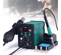Hot Air Rework Station 750W for SMD Soldering and desoldering with Adjustable Temperature, Cool/Hot Air Conversion, Digital Temperature Correction