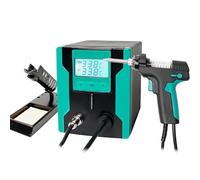 Hot Air Rework Station, 90W Electric Soldering Station with LCD Display, Precise Temperature Control 160~480℃ for Integrated Circuit Board Repair