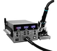 Hot Air Rework Station for Mobile Phone Repair - Digital Display, High Wind Functionality, Adjustable Temperature, Desoldering Tool for Electronics Repair