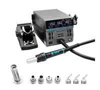 Hot Air Rework Station for Soldering, Electronic Repair Tool with Automatic Sleep Function, Adjustable Temperature 212°F-999°F, 8 Air Nozzles Included