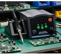 Hot Air Soldering Station, 90W Adjustable 200℃-420℃ for SMD Rework and Repair, Digital Welding Table with Precision Control