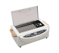 Hot Air Steriliser Disinfectant, 500W Nail Tool Steriliser, 0-250℃ Adjustable High Temperature Steriliser for Nail Tool, Small Sterilisers for Laboratories, Food Services, Beauty Salons, White