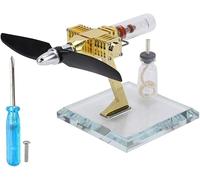 Hot Air Stirling Engine Aircraft Propeller Model Physical Science Experiment Demonstration Kit Educational Teaching Aids for Physics Learning & STEM Science Projects