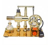 Hot Air Stirling Engine Model, Stirling Engine Kit, Single Cylinder Metal External Combustion Engine Engine, Hot Air Engine, Adult Air Gift, Toy