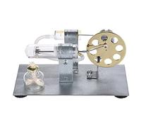 Hot Air Stirling Engine Model Stream Power Physics Experiment Educational Toy Self-assembly Kit for Aerodynamics Principle Learning
