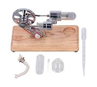 Hot Air Stirling Engine Motor Model, Steam Engine Education Model Imagination Development for Adults Desktop 6.3 X 3.3 X 3.7in