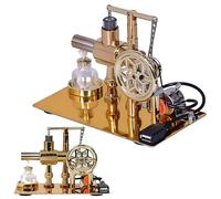 Hot Air Stirling Engine Motor - Steam Engine Model Kit for Adults & Students, Educational Toy Generator for Age18+ Physics Learning, Imagination Development, and Classroom Demonstrations