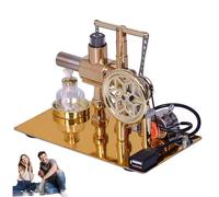Hot Air Stirling Motor Power Generator Model Kit, Engine Models with LED Lights Kit, Balance Single-Cylinder Hot Air Sterling Engine PhysicsEngine, Models Motor Model Educational Toy