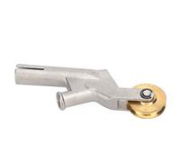 Hot Air Welding Gun Weld Nozzle with Rollers, 304 Stainless Steel Alloy Speed Welding Nozzles Replacement Heat Gun Tips Suitable for 3mm/4mm/5mm Welding Wire, 5mm Standard Weld Tip