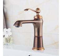 Hot and Cold Basin Faucet Single Hole Basin Faucet, Low Profile Vintage Style