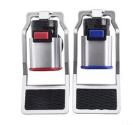 Hot and Cold Water Dispenser Tap Replacement Parts Set, Plastic Output for Water Cooler Machines, Red for Hot Blue for Cold, Silver Gray Body with Connectors