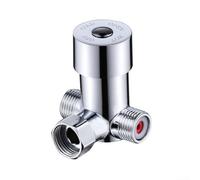 Hot And Cold Water Mixing Valve, G1/2 Mixing Valve Adjustable Temperature Thermostatic Mixing Valve For Home Commercial Pipe (Alloy)