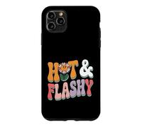 Hot and Flashy Retro Flower Menopause Humor Case for iPhone 11 Pro Max