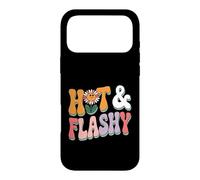 Hot and Flashy Retro Flower Menopause Humor Case for iPhone 17 Pro Max