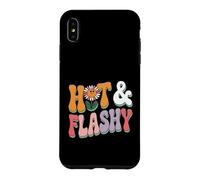 Hot and Flashy Retro Flower Menopause Humor Case for iPhone XS Max