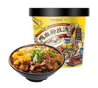 Hot and Sour Noodles105g/barrel,Instant Noodles,Authentic Chongqing Specialty Snacks,Sweet Potato Noodles,Hot and Sour Rice Noodles ，noodles in soup，Rice noodles (Vermicelli soup,10 barrel)