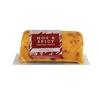 Hot and Spicy Cheddar Cheese Barrel (145g). A Delicious Cheddar Cheese With A Hot & Spicy Chilli Kick. The Ultimate Edible Gifts. The Chuckling Cheese Company.