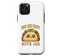 Hot And Tasty Bite Me Funny Taco Mexican Food Sarcastic Pun Case for iPhone 11 Pro
