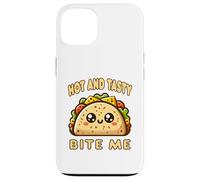 Hot And Tasty Bite Me Funny Taco Mexican Food Sarcastic Pun Case for iPhone 13