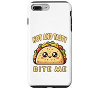 Hot And Tasty Bite Me Funny Taco Mexican Food Sarcastic Pun Case for iPhone 7 Plus/8 Plus
