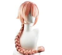 HOT Anime Fate/Apocrypha Astolfo Cosplay Costume Wig Long Mixed Pink Ponytail Halloween Heat Resistant Synthetic Hair 31'' One Size Only wig