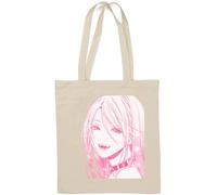 Hot anime vampire girl smiling art Natural Cotton Tote Bag White