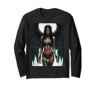 Hot Babe T-shirt - Beautiful Bikini Model Fallen Angel #2 Long Sleeve T-Shirt