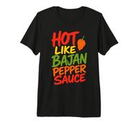 Hot Bajan Pepper Sauce Spicy Chili Premium T-Shirt
