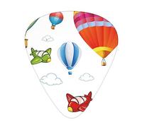 Hot Balloon Aircraft And Clouds Print Guitar Picks Personalized Novelty Guitar Plectrums For Electric Guitar Acoustic Guitar 12 Pack