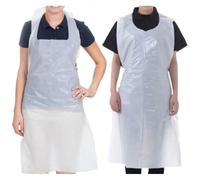 HOT BARGAINS 100 X Plastic Aprons Disposable For adults Size 70 X 120cm, 10Microns (PACK OF 100)