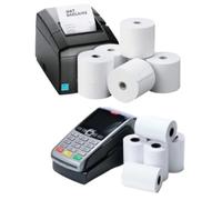 Hot Bargains 20 X 80x80mm + 20 X 57x40mm Premium Thermal Paper Till Rolls for Cash Register & Card Machine