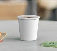 HOT BARGAINS, 2000 X 4oz Single Wall White Paper Cups for Hot & Cold Drinks Premium Disposable Espresso Paper Tea & Coffee Cups Ideal for Parties Cafe Home (4oz, 2000, Count)