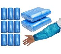 HOT BARGAINS 2000 X Disposable Arm Sleeves Covers Blue, Plastic Over sleeves For Home Cleaning Medical Waterproof Cover One Size (2000, Blue)