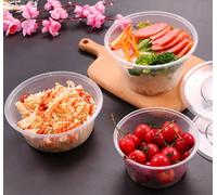 Hot Bargains 50 Pack 12Oz/360Ml Round Food Containers Clear Plastic With Lids