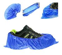 HOT BARGAINS 500 Pack (250pairs) Shoe Covers Disposable Reusable Waterproof Blue Overshoes for Shoes and Boots to Protect Carpets & Floors, Cleaning, Poolside Coverings