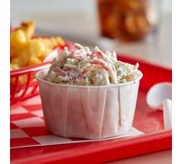 HOT BARGAINS 5000 x 4oz Paper Soufflé Cups - Disposable Waxed Paper Ramekins, Portion Cups, Sauce Pots, Condiment & Dipping Cups - Ideal for Catering, Takeaway & Food Service (4oz, 5000.00, Count)