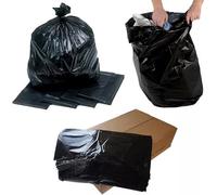 HOT BARGAINS Black Refuse Sacks 90L, Pack of 200, Heavy Duty Bin Bags
