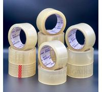 HOT BARGAINS Clear Packaging Tape 48mm x 66m, Heavy Duty Industrial Parcel Tape, Pack of 12 Rolls