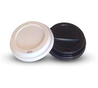 HOT BARGAINS Disposable Coffee Cup Lids, 500 Count Black or White Lids for 8oz/10oz Paper Cups, Push-On Design