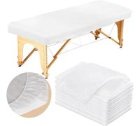 HOT BARGAINS Disposable Fitted Bed Sheets, 20 Pack Non-Woven Fabric Massage Table Covers, 190x70cm