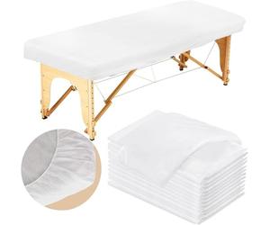 HOT BARGAINS Disposable Fitted Bed Sheets, 20 Pack Non-Woven Fabric Massage Table Covers, 190x70cm