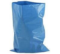 HOT BARGAINS Heavy Duty Blue Rubble Sacks 32L 20 x 30 Inch Garden Waste Bags Pack of 100