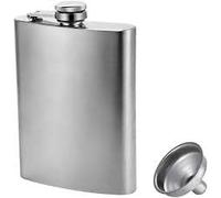 HOT BARGAINS Large Hip Flask 8oz / 236ml Stainless Steel with Funnel Pocket Whiskey Flask with Handy for Climbing Camping Bar Party for Men Women