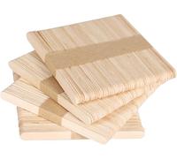 HOT BARGAINS Lolly Sticks, Wooden Craft Sticks - Popsicle Sticks for Arts & Crafts, DIY Projects, Ice Cream Sticks, Classroom & Home Craft Supplies (200, 11.4 x 0.9 x 0.2 cm)