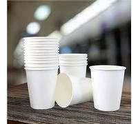 HOT BARGAINS Single Wall Paper Cups for Hot Drinks, 12oz/360ml Capacity, White, 100 Count