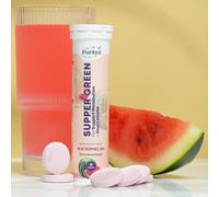 Hot Bargains Super Green Effervescent Tablets - 30 Count | Refreshing Watermelon Flavour | Metabolism Booster, Heart Health & Energy Support Supplement (One Size, Watermelon)